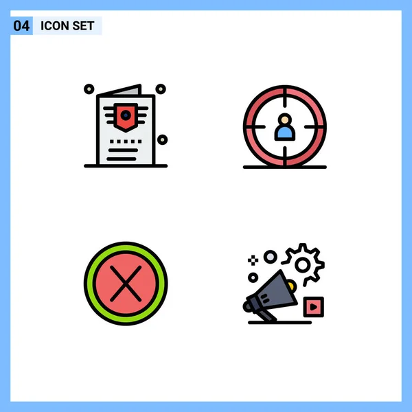 사용자 인터페이스 인터페이스 사용자 사용자 Editable Vector Design Elements — 스톡 벡터