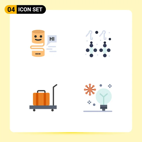 Pack Modern Flat Icons Sinais Símbolos Para Mídias Impressão Web — Vetor de Stock