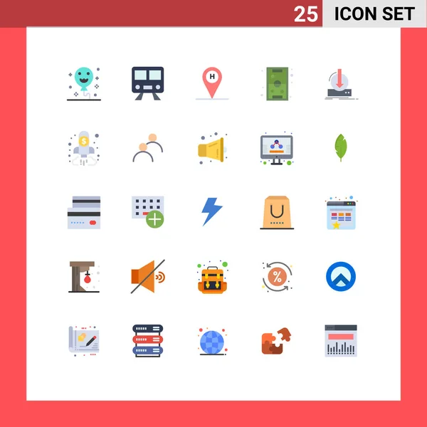 Universal Symbols Content Recreation Beach House Play Games Editable Vector — 스톡 벡터