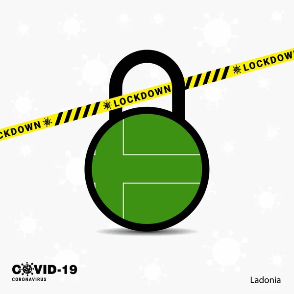 Ладонія Блокує Шаблон Обізнаності Про Пандемію Коронавірусу Covid Заблокувати Дизайн — стоковий вектор