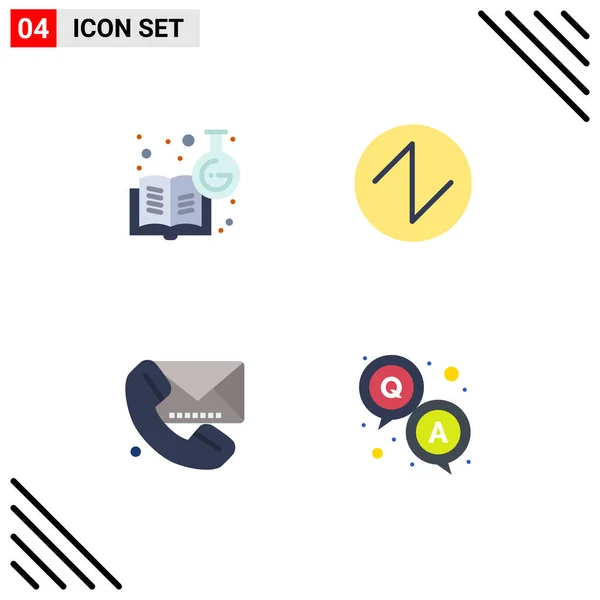 Universal Icon Symbols Group Modern Flat Icons Chemical Knowledge Message — Vetor de Stock