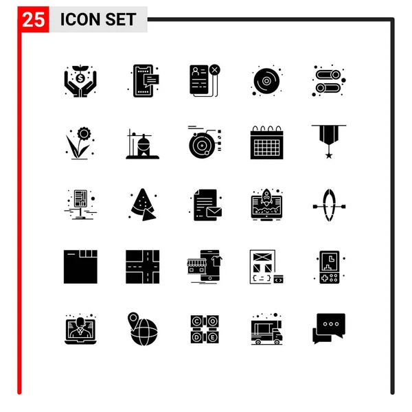 Set Modern Icons Sysymbols Signs Hardware Data Phone Computer Job — Archivo Imágenes Vectoriales