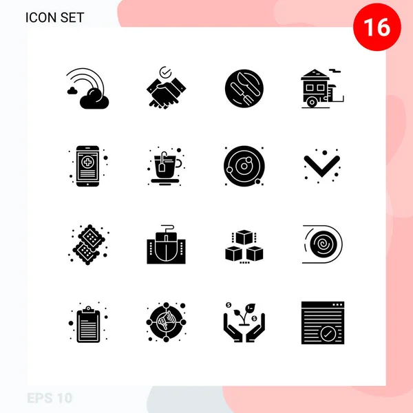 사용자 인터페이스 상징의 트레일러 Editable Vector Design Elements — 스톡 벡터