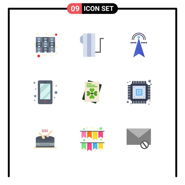 Stock Vector Icon Pack Mit Zeilenzeichen Und Symbolen Für Pass — Stockvektor