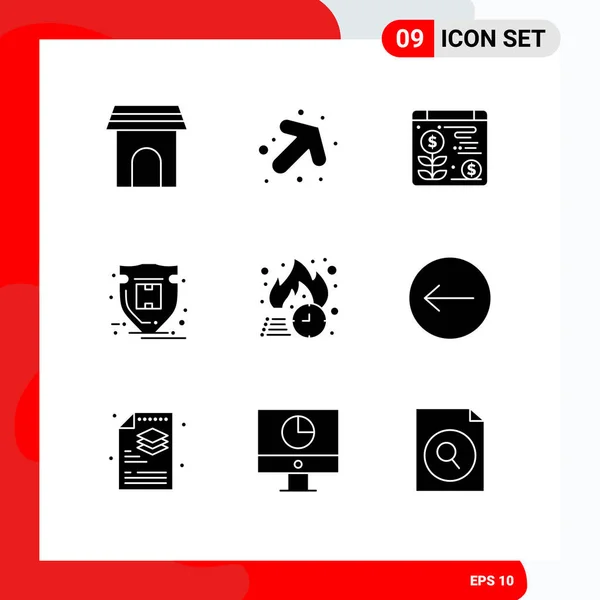 Universal Icon Symbols Group Modern Solid Glyphs Discount Free Delivery — Stockový vektor