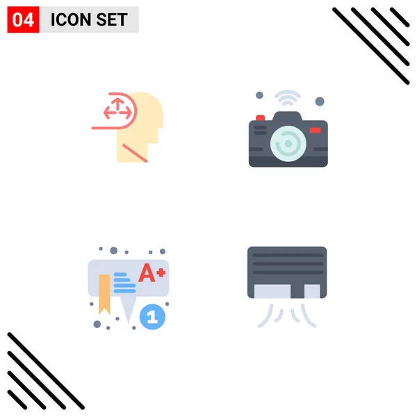 User Interface Pack Basic Flat Icons Autism Education Human Internet — Stockový vektor