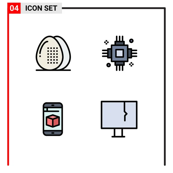 Creative Icons Σύγχρονα Σημάδια Και Σύμβολα Του Μαγειρέματος Του Εξοπλισμού — Διανυσματικό Αρχείο