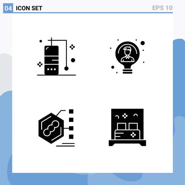 Conjunto Iconos Interfaz Usuario Moderna Símbolos Signos Para Buceo Bioquímica — Vector de stock