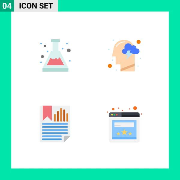 Universal Icon Symbols Group Modern Flat Icons Acid Bookmark Study — Stock Vector