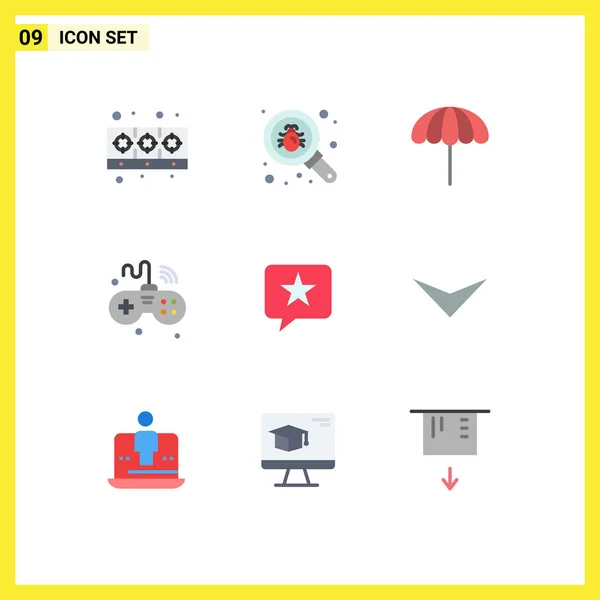 Stock Vector Icon Pack Líneas Signos Símbolos Para Chat Cosas — Vector de stock