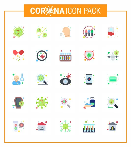 Simple Set Covid Protection Blue Icon Pack Icon Included Human — Stock Vector