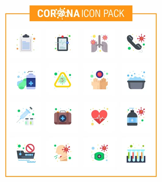 Coronavirus 2019 Ncov Covid Prevention Icon Set Soap Breath Doctor — Stock Vector