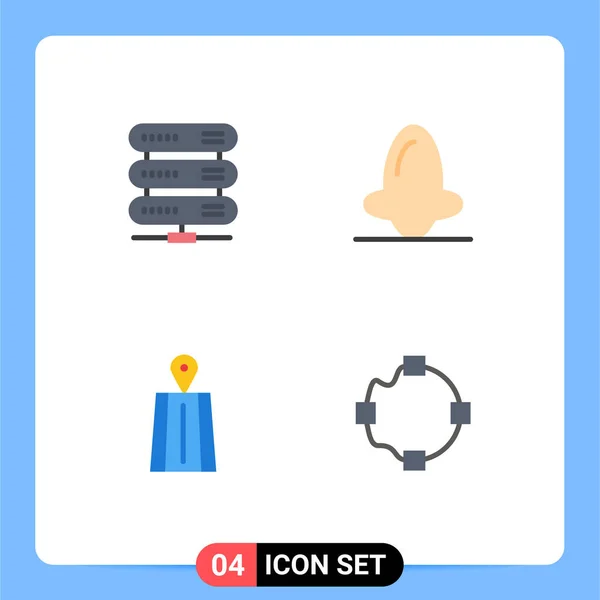 Universal Icon Symbols Group Modern Flat Icons Computing Navigation Storage — 스톡 벡터