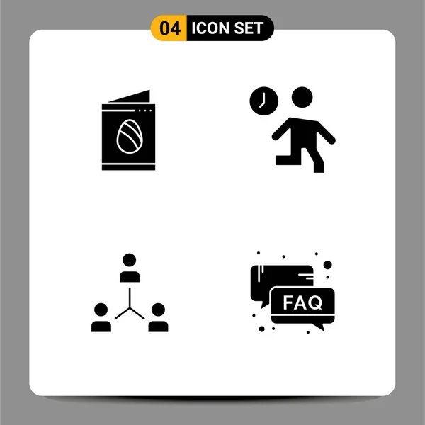 Stock Vector Icon Pack Líneas Signos Símbolos Para Tarjeta Estructura — Archivo Imágenes Vectoriales