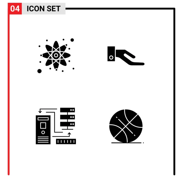 Set Von Modernen Symbolen Symbole Zeichen Für Physik Elektronik Almosen — Stockvektor