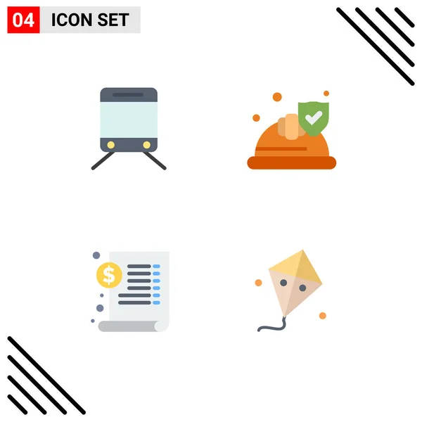 Modern Set Flat Icons Symbols Regular Medical Hat Shield Fly — Stock Vector