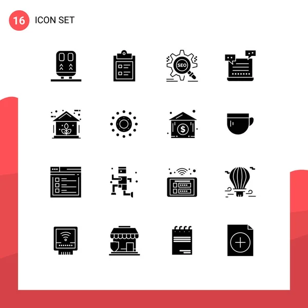 Universal Icon Symbols Group Modern Solid Glyphen Valentine Robot Search — Stockvektor