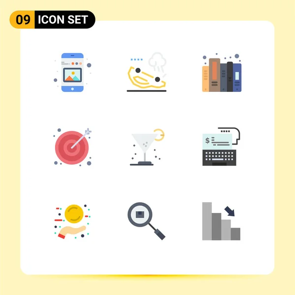 Universal Icon Symbols Group Modern Flat Colors Drink Target Swap — 스톡 벡터