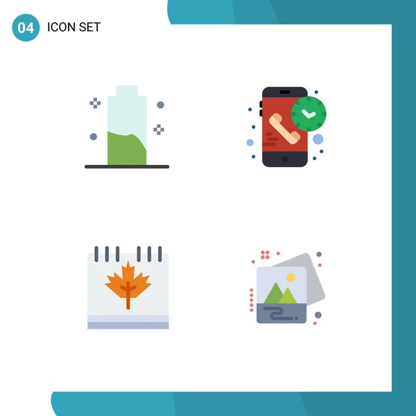 Universal Flat Icons Set Web Mobile Applications Bateria Tempo Energia — Vetor de Stock