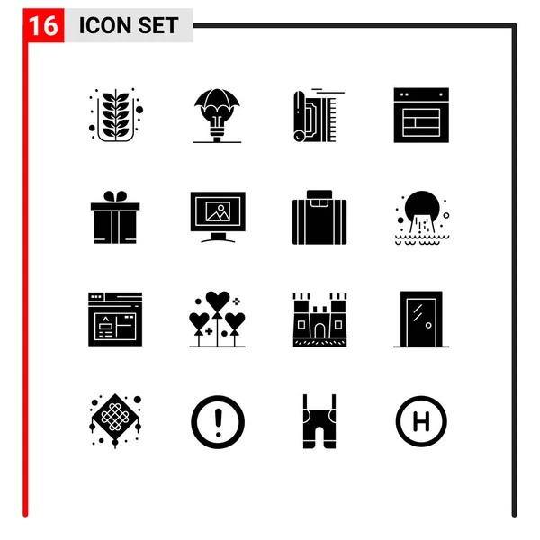 Conjunto Iconos Interfaz Usuario Moderna Símbolos Signos Para Sitio Diseño — Vector de stock