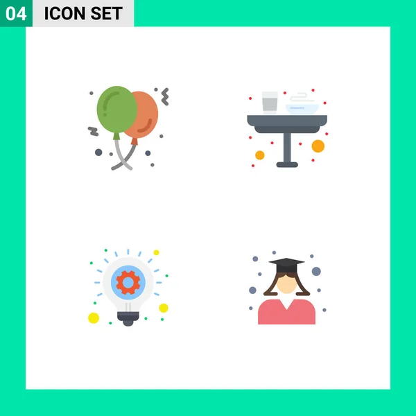 Pack Icônes Plates Modernes Signes Symboles Pour Les Médias Imprimés — Image vectorielle
