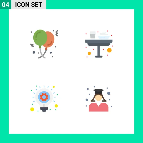 Pack Modern Flat Icons Sinais Símbolos Para Mídias Impressão Web — Vetor de Stock