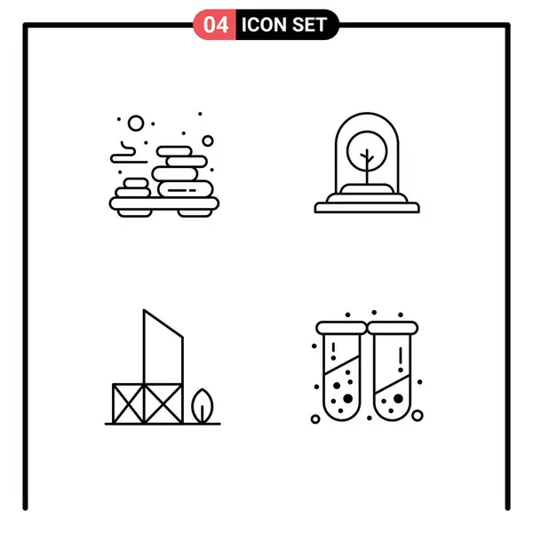 Universal Icon Symbolen Groep Van Modern Filledline Flat Colors Relax — Stockvector