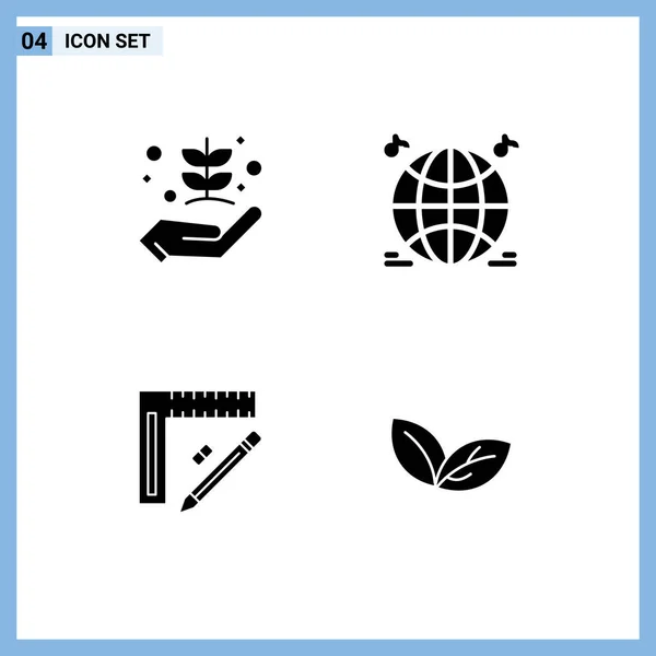 Icône Vectorielle Stock Paquet Signes Symboles Ligne Pour Agriculture Construction — Image vectorielle