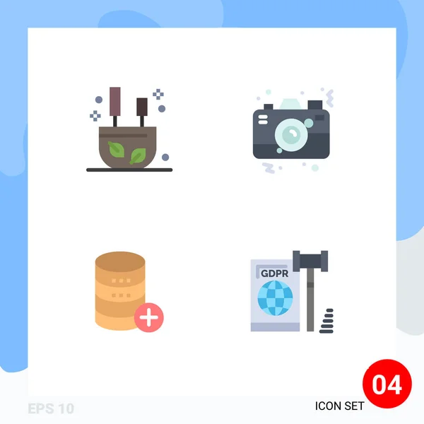 Stock Vector Icon Pack Mit Linienzeichen Und Symbolen Zum Brennen — Stockvektor