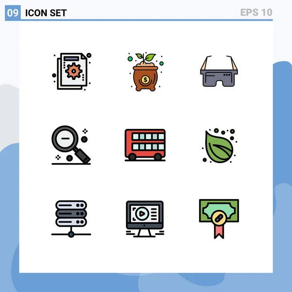 Stock Vector Icon Pack Signos Símbolos Línea Para Out Money — Vector de stock