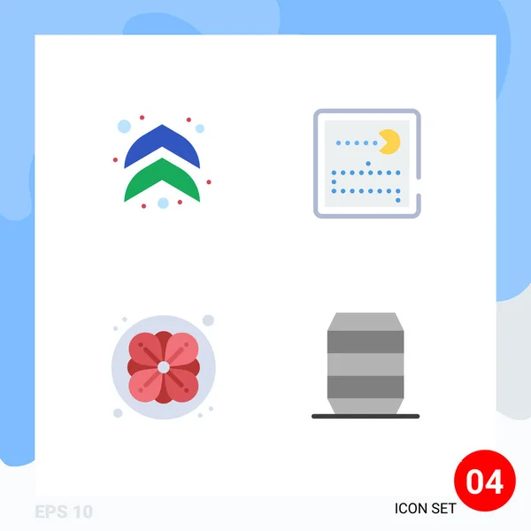 Editable Vector Line Pack Simple Flat Icons Arrow Nature Competition — Archivo Imágenes Vectoriales