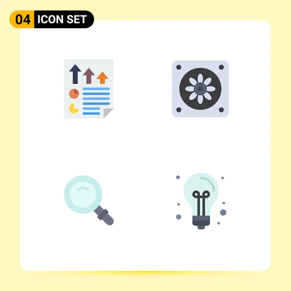 Universal Icon Symbols Group Modern Flat Icons Arrows View Page — Stock Vector