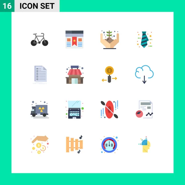Universal Icon Symbols Gruppe Von Modernen Flachen Farben Von Datei — Stockvektor