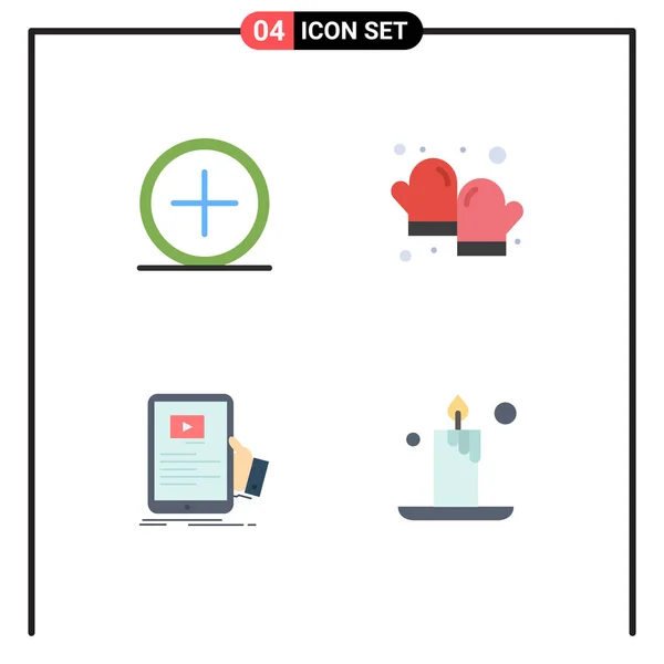 Pack Mit Kreativen Flat Icons Von Add Forum New Backen — Stockvektor