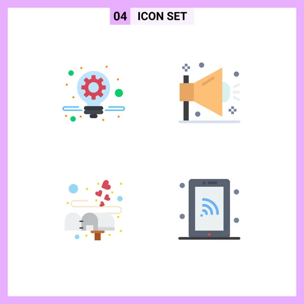 Flat Icon Konzept Für Webseiten Mobile Und Apps Business Brief — Stockvektor