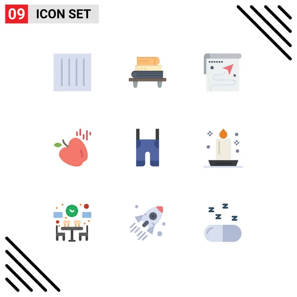 User Interface Flat Color Pack Modern Signs Sysymbols Baby Food — Archivo Imágenes Vectoriales