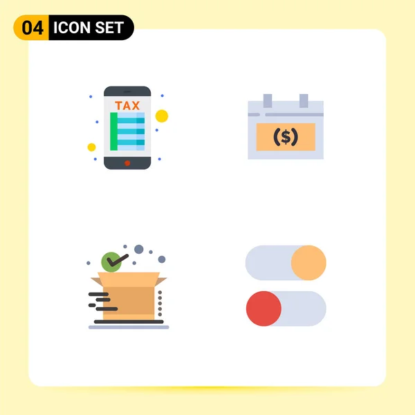 Universal Icon Symbols Group Modern Flat Icons Internet Banking Delivery — 스톡 벡터