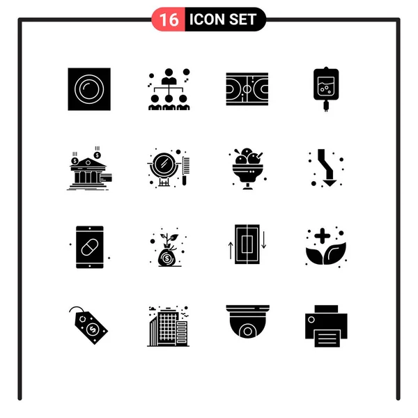 Conjunto Iconos Interfaz Usuario Moderna Símbolos Signos Para Banco Prueba — Vector de stock