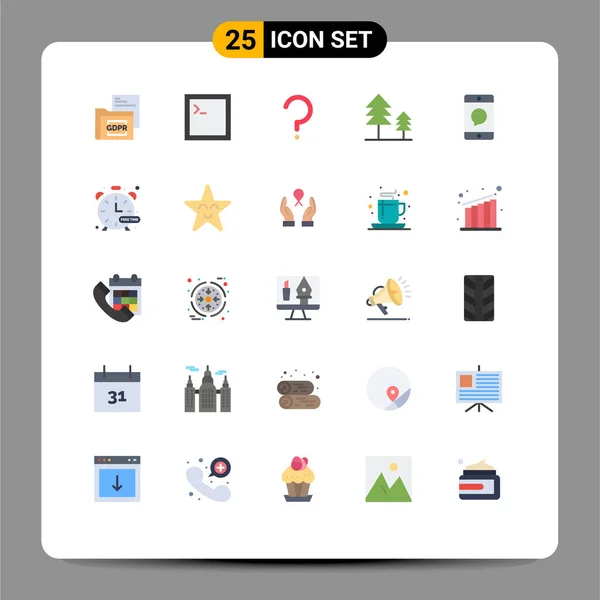 휴대폰 사이프러스에 심볼의 Vector Icon Pack 디자인 — 스톡 벡터