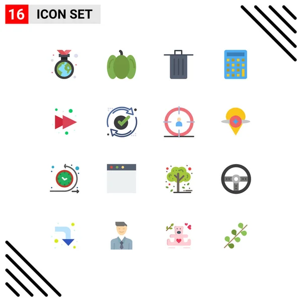 Stock Vector Icon Pack Line Signs Symbols Right Arrow Been — Stock Vector
