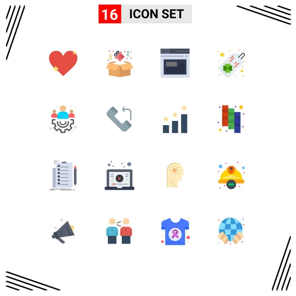 Universal Flache Farben Set Für Web Und Mobile Anwendungen Team — Stockvektor