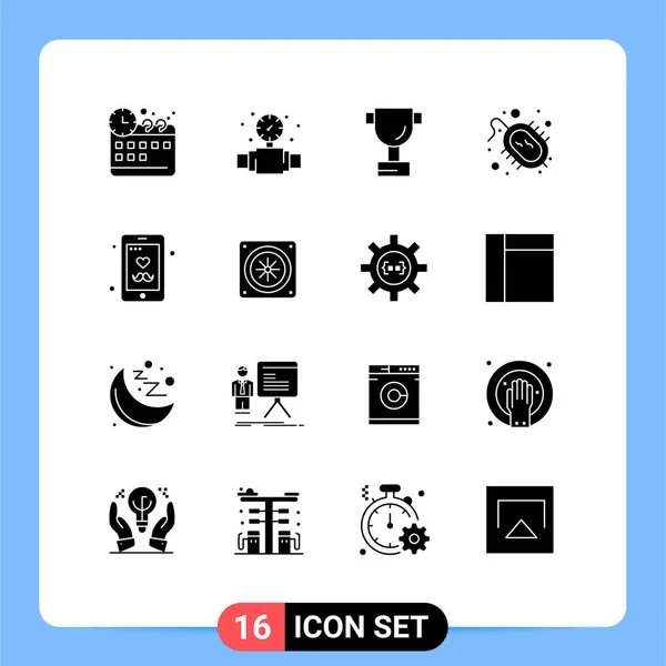 Stock Vector Icon Pack Line Segni Simboli Computer Giorno Dei — Vettoriale Stock