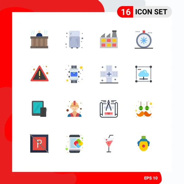 Creative Icons Modern Signs Symbols Risk Alert Construction Open Direction — Stock Vector