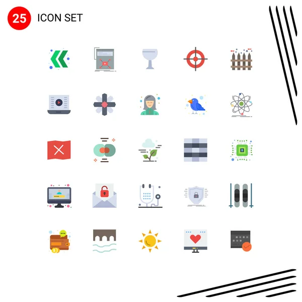 Vector Stock Icon Pack Líneas Señales Símbolos Para Lealtad Jardín — Vector de stock