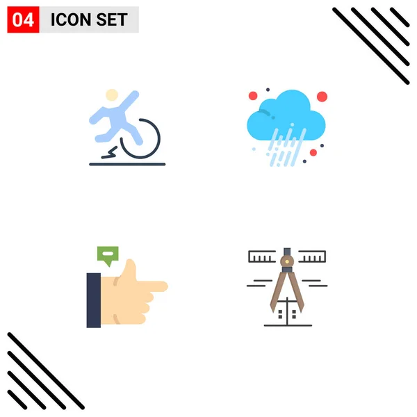 Universal Icon Symbols Group Modern Flat Icons Business Bubble Escape — Stockvektor