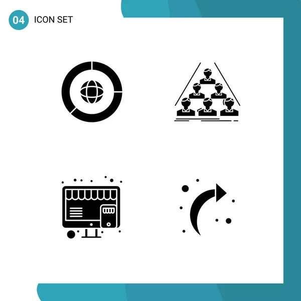 Icône Vectorielle Stock Paquet Signes Symboles Ligne Pour Entreprise Achat — Image vectorielle