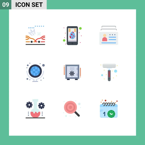 Ensemble Symboles Modernes Icônes Interface Utilisateur Signes Pour Carton Fournitures — Image vectorielle