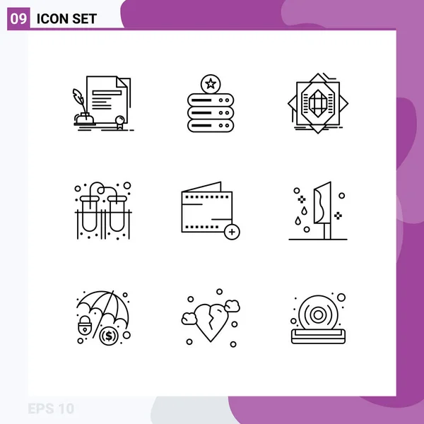 사이트 모바일 실험실 Editable Vector Design Elements — 스톡 벡터