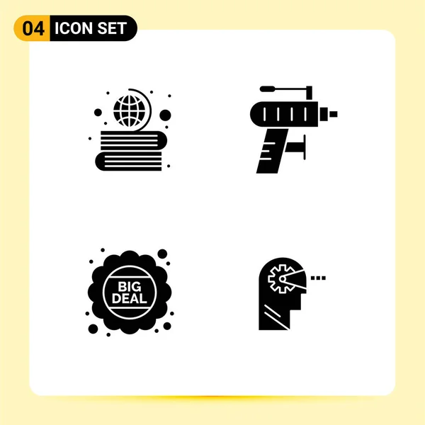 Icône Vectorielle Stock Pack Signes Symboles Ligne Pour Les Livres — Image vectorielle