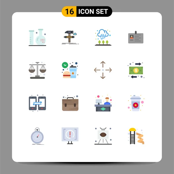 Creative Icons Современные Знаки Символы Business Tool Card Rain Table — стоковый вектор